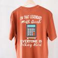 Legendary Math Coach Mathematics Calculator Math Teacher Women's Comfort Colors T-Shirt Back Print Yam Legendary Math Coach Mathematics Calculator Math Teacher Women's Comfort Colors T-Shirt Back Print Yam