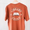 Library Squad Librarian Staff Teacher Group Matching For Men Women Women's Comfort Colors T-Shirt Back Print Yam Library Squad Librarian Staff Teacher Group Matching For Men Women Women's Comfort Colors T-Shirt Back Print Yam