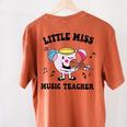 Little Miss Music Teacher Music Teacher Team Women's Comfort Colors T-Shirt Back Print Yam Little Miss Music Teacher Music Teacher Team Women's Comfort Colors T-Shirt Back Print Yam
