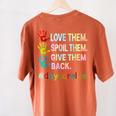 Love Daycare Provider Childcare Teacher Tie Dye Women's Comfort Colors T-Shirt Back Print Yam Love Daycare Provider Childcare Teacher Tie Dye Women's Comfort Colors T-Shirt Back Print Yam