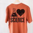 I Love Science Lover Teacher Scientist Sciences Women's Comfort Colors T-Shirt Back Print Yam I Love Science Lover Teacher Scientist Sciences Women's Comfort Colors T-Shirt Back Print Yam