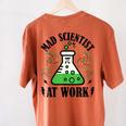 Mad Scientist Science Teacher Halloween Costume Teen Girls Women's Comfort Colors T-Shirt Back Print Yam Mad Scientist Science Teacher Halloween Costume Teen Girls Women's Comfort Colors T-Shirt Back Print Yam
