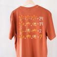 Math Number Thanksgiving Count Answer Pie Turkey Teacher Women's Comfort Colors T-Shirt Back Print Yam