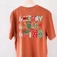 Be Merry Be Jolly Be Kind Merry Christmas Teacher Xmas PJs Women's Comfort Colors T-Shirt Back Print Yam Be Merry Be Jolly Be Kind Merry Christmas Teacher Xmas PJs Women's Comfort Colors T-Shirt Back Print Yam