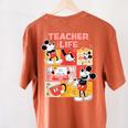 Mickey Mouse Teacher Life Women's Comfort Colors T-Shirt Back Print Yam