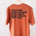 Montessori Helvetica Education Teacher Women's Comfort Colors T-Shirt Back Print Yam