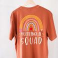 Multilingual Squad Multilingual Teacher Appreciation Kids Women's Comfort Colors T-Shirt Back Print Yam Multilingual Squad Multilingual Teacher Appreciation Kids Women's Comfort Colors T-Shirt Back Print Yam