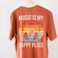 Music For Men Women Music Teacher Music Lover Women's Comfort Colors T-Shirt Back Print Yam
