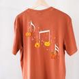 Music Note Pumpkin Fall Music Teacher Halloween Costume Women's Comfort Colors T-Shirt Back Print Yam Music Note Pumpkin Fall Music Teacher Halloween Costume Women's Comfort Colors T-Shirt Back Print Yam