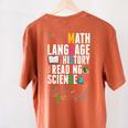 Music Teacher Music Math Language History Reading Science Women's Comfort Colors T-Shirt Back Print Yam Music Teacher Music Math Language History Reading Science Women's Comfort Colors T-Shirt Back Print Yam