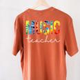 Music Teacher Tie Dye Appreciation Day Hello Back To School Men Women Women's Comfort Colors T-Shirt Back Print Yam Music Teacher Tie Dye Appreciation Day Hello Back To School Men Women Women's Comfort Colors T-Shirt Back Print Yam