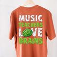 Music Teachers Love Brains Cute Teaching Halloween Women's Comfort Colors T-Shirt Back Print Yam Music Teachers Love Brains Cute Teaching Halloween Women's Comfort Colors T-Shirt Back Print Yam