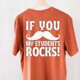If You Mustache My Students Rock Teacher Mustache Women's Comfort Colors T-Shirt Back Print Yam If You Mustache My Students Rock Teacher Mustache Women's Comfort Colors T-Shirt Back Print Yam