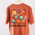 Neurodiverse Universe Space Planet Special Education Teacher Women's Comfort Colors T-Shirt Back Print Yam