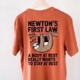 Newtons First Law Physics Jokes Science Teacher Women's Comfort Colors T-Shirt Back Print Yam Newtons First Law Physics Jokes Science Teacher Women's Comfort Colors T-Shirt Back Print Yam