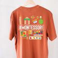 Novelty Montessori Studying Learning Schooling Teacher Love For Men Women Women's Comfort Colors T-Shirt Back Print Yam Novelty Montessori Studying Learning Schooling Teacher Love For Men Women Women's Comfort Colors T-Shirt Back Print Yam