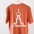 Oh Geometree Math Teacher Geometry Christmas Tree For Men Women Kids Women's Comfort Colors T-Shirt Back Print Yam