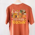 One Thankful 4th Grade Teacher Turkey Leopard Thanksgiving Women's Comfort Colors T-Shirt Back Print Yam One Thankful 4th Grade Teacher Turkey Leopard Thanksgiving Women's Comfort Colors T-Shirt Back Print Yam