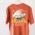 Pajama Day School Spirit Week Sleepy Cloud Teacher Student Women's Comfort Colors T-Shirt Back Print Yam Pajama Day School Spirit Week Sleepy Cloud Teacher Student Women's Comfort Colors T-Shirt Back Print Yam
