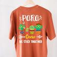 PARA Crew School Cactus Team PARA Teacher Squad For Men Women Kids Women's Comfort Colors T-Shirt Back Print Yam