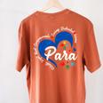 Para Heart Teacher Paraprofessional School Appreciation Women's Comfort Colors T-Shirt Back Print Yam Para Heart Teacher Paraprofessional School Appreciation Women's Comfort Colors T-Shirt Back Print Yam