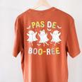 Pas De BOO-Rée Ghost Ballet Dancer Halloween Dance Teacher Women's Comfort Colors T-Shirt Back Print Yam Pas De BOO-Rée Ghost Ballet Dancer Halloween Dance Teacher Women's Comfort Colors T-Shirt Back Print Yam