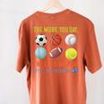 PE Teacher The More You Say Physical Education Teacher Women's Comfort Colors T-Shirt Back Print Yam