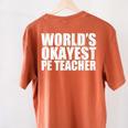 PE Teacher Women's Comfort Colors T-Shirt Back Print Yam PE Teacher Women's Comfort Colors T-Shirt Back Print Yam