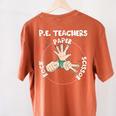 Physical Education PE Teacher Rock Paper Scissor Women's Comfort Colors T-Shirt Back Print Yam Physical Education PE Teacher Rock Paper Scissor Women's Comfort Colors T-Shirt Back Print Yam