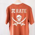 Pi Day Pi Rate Pirate For Teachers Women's Comfort Colors T-Shirt Back Print Yam