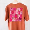 Pink Fourth Grade Era 4th Back To School Grade Teacher Women's Comfort Colors T-Shirt Back Print Yam