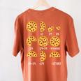 Pizza Slice Fraction Math Teacher Back To School Educational Women's Comfort Colors T-Shirt Back Print Yam Pizza Slice Fraction Math Teacher Back To School Educational Women's Comfort Colors T-Shirt Back Print Yam
