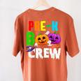 Pre K Boo Crew Halloween Costume Teachers Kids Women's Comfort Colors T-Shirt Back Print Yam Pre K Boo Crew Halloween Costume Teachers Kids Women's Comfort Colors T-Shirt Back Print Yam