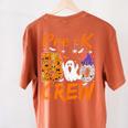 Pre K Boo Crew Teacher Student Halloween Pre Kindergarten Women's Comfort Colors T-Shirt Back Print Yam Pre K Boo Crew Teacher Student Halloween Pre Kindergarten Women's Comfort Colors T-Shirt Back Print Yam