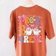Pre-K Boo Crew Pre-K Teacher Student Kids Halloween Women's Comfort Colors T-Shirt Back Print Yam Pre-K Boo Crew Pre-K Teacher Student Kids Halloween Women's Comfort Colors T-Shirt Back Print Yam