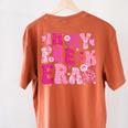 In My Pre-K Era Teachers Women Back To School Kids Girls Women's Comfort Colors T-Shirt Back Print Yam In My Pre-K Era Teachers Women Back To School Kids Girls Women's Comfort Colors T-Shirt Back Print Yam
