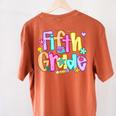 Preppy Fifth Grade Back To School 5th Grade Teacher Girl Boy Women's Comfort Colors T-Shirt Back Print Yam Preppy Fifth Grade Back To School 5th Grade Teacher Girl Boy Women's Comfort Colors T-Shirt Back Print Yam