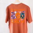Preschool Boo Crew Preschool Halloween Teacher Kids Women's Comfort Colors T-Shirt Back Print Yam Preschool Boo Crew Preschool Halloween Teacher Kids Women's Comfort Colors T-Shirt Back Print Yam