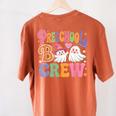 Preschool Boo Crew Preschool Teacher Student Halloween Women's Comfort Colors T-Shirt Back Print Yam Preschool Boo Crew Preschool Teacher Student Halloween Women's Comfort Colors T-Shirt Back Print Yam