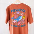 Preschool Is Whale-y Great Preschool Teacher Women's Comfort Colors T-Shirt Back Print Yam