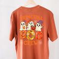 Principal Teacher Boo Crew Halloween Spooky Costume Women's Comfort Colors T-Shirt Back Print Yam Principal Teacher Boo Crew Halloween Spooky Costume Women's Comfort Colors T-Shirt Back Print Yam