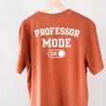 Professor Mode On Academic Educator Teacher Women's Comfort Colors T-Shirt Back Print Yam Professor Mode On Academic Educator Teacher Women's Comfort Colors T-Shirt Back Print Yam