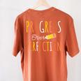 Progress Over Perfection Teacher Pencil Back-To-School Women's Comfort Colors T-Shirt Back Print Yam Progress Over Perfection Teacher Pencil Back-To-School Women's Comfort Colors T-Shirt Back Print Yam