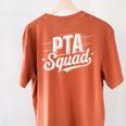 PTA Squad Parent Teacher Association Back To School Teacher Women's Comfort Colors T-Shirt Back Print Yam PTA Squad Parent Teacher Association Back To School Teacher Women's Comfort Colors T-Shirt Back Print Yam