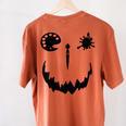 Pumpkin Artist Halloween Art Teacher Women's Comfort Colors T-Shirt Back Print Yam Pumpkin Artist Halloween Art Teacher Women's Comfort Colors T-Shirt Back Print Yam