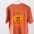 Pumpkin Pie Pi Math Teacher Shirt Halloween Men Adult Women's Comfort Colors T-Shirt Back Print Yam Pumpkin Pie Pi Math Teacher Shirt Halloween Men Adult Women's Comfort Colors T-Shirt Back Print Yam