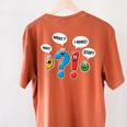 Punctuation Marks Wait What I Agree Stop English Teacher Women's Comfort Colors T-Shirt Back Print Yam Punctuation Marks Wait What I Agree Stop English Teacher Women's Comfort Colors T-Shirt Back Print Yam