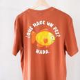 Que Hace Un Pez Nada Spanish Teacher Bilingual Teacher Dual Women's Comfort Colors T-Shirt Back Print Yam Que Hace Un Pez Nada Spanish Teacher Bilingual Teacher Dual Women's Comfort Colors T-Shirt Back Print Yam