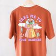 Take Me To Your Readers Alien Teacher Halloween Literacy Women's Comfort Colors T-Shirt Back Print Yam Take Me To Your Readers Alien Teacher Halloween Literacy Women's Comfort Colors T-Shirt Back Print Yam