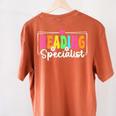 Reading Specialist Back To School Reading Teacher Women's Comfort Colors T-Shirt Back Print Yam Reading Specialist Back To School Reading Teacher Women's Comfort Colors T-Shirt Back Print Yam